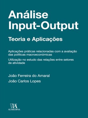 cover image of Análise input-output--Teoria e Aplicações